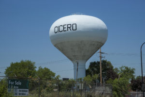 Cicero's water tower