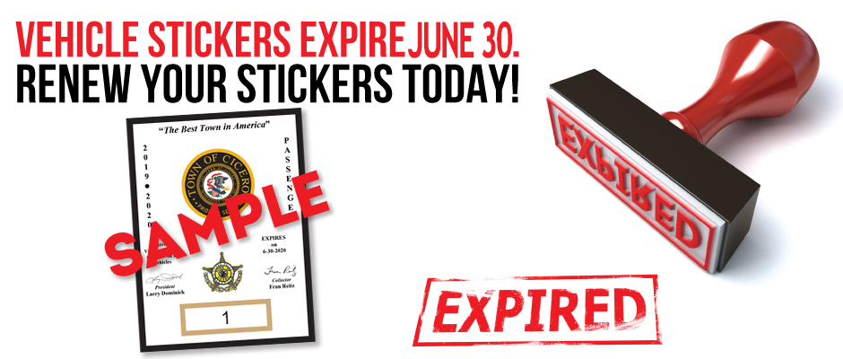 Vehicle stickers expire June 30