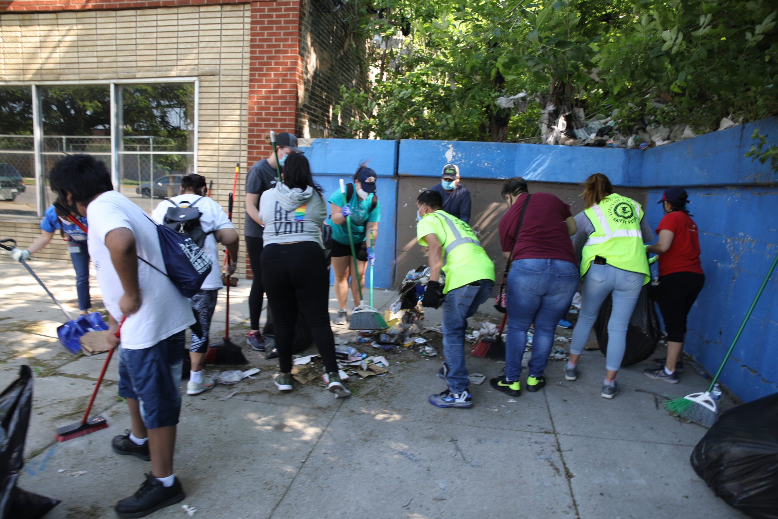 Volunteers help cleanup Cicero street one June 2, 2020
