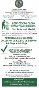 Cicero Cleanup May 1 - 8, 2021