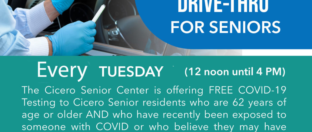 COVID Testing for Seniors every Tuesday