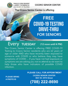 COVID Testing for Seniors every Tuesday