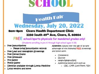 Back to School Health Fair set for July 20, 2022