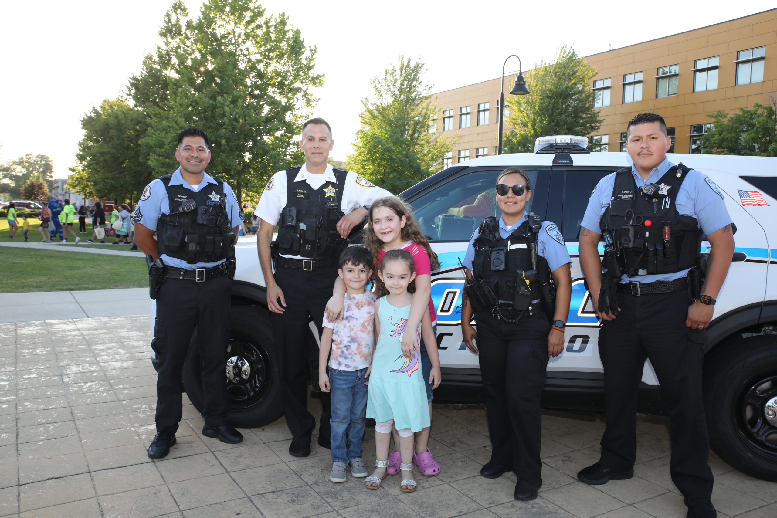 Cicero Police joined community residents to celebrate National Night Out on August 2, 2022