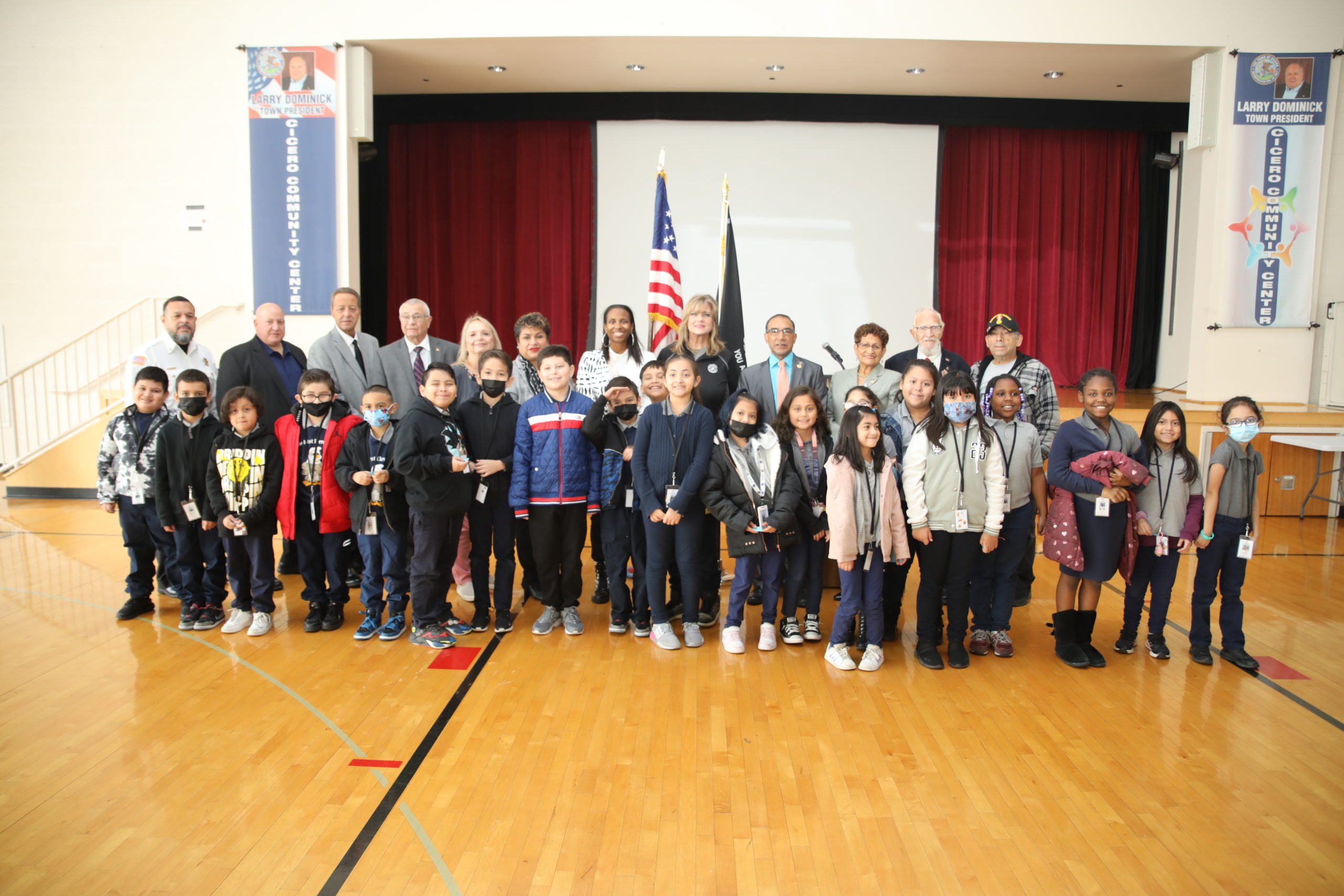 Cicero honors veterans at commemoration featuring VA official on Wednesday, November 9, 2022. Guest speaker was  Shynae Murphy, the Veteran Service Office with Illinois Department of Veterans Affairs, who discussed the state’s services and her own service in the U.S. Navy.