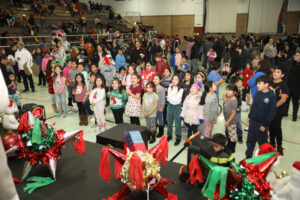 Hundreds of families and children attended the Town of Cicero and the Mexican Cultlra Committee's annual Posada celebration at Cicero Stadium on Friday Dec. 16, 2022