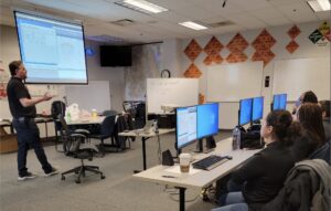 Cicero's 911 Dispatch Center staff receive training in new high tech emergency response technology.