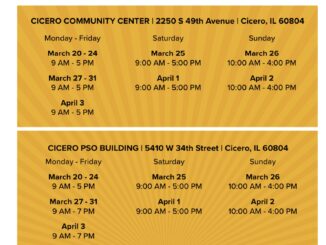 Early voting in Cicero for the April 4 election