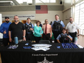 Cicero Police Department hosted a table at the Cicero Job Fair hosted by Town President Larry Dominick and the Cicero Community Network (CCN) on Saturday, April 15th