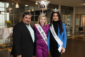 Miss Senorita Cicero with Cook County Commissioner Frank Aguilar and 