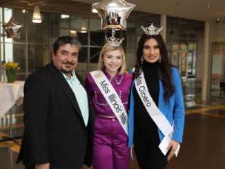 Miss Senorita Cicero with Cook County Commissioner Frank Aguilar and