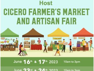 Cicero Farmers Market Artisan Fair June Eng