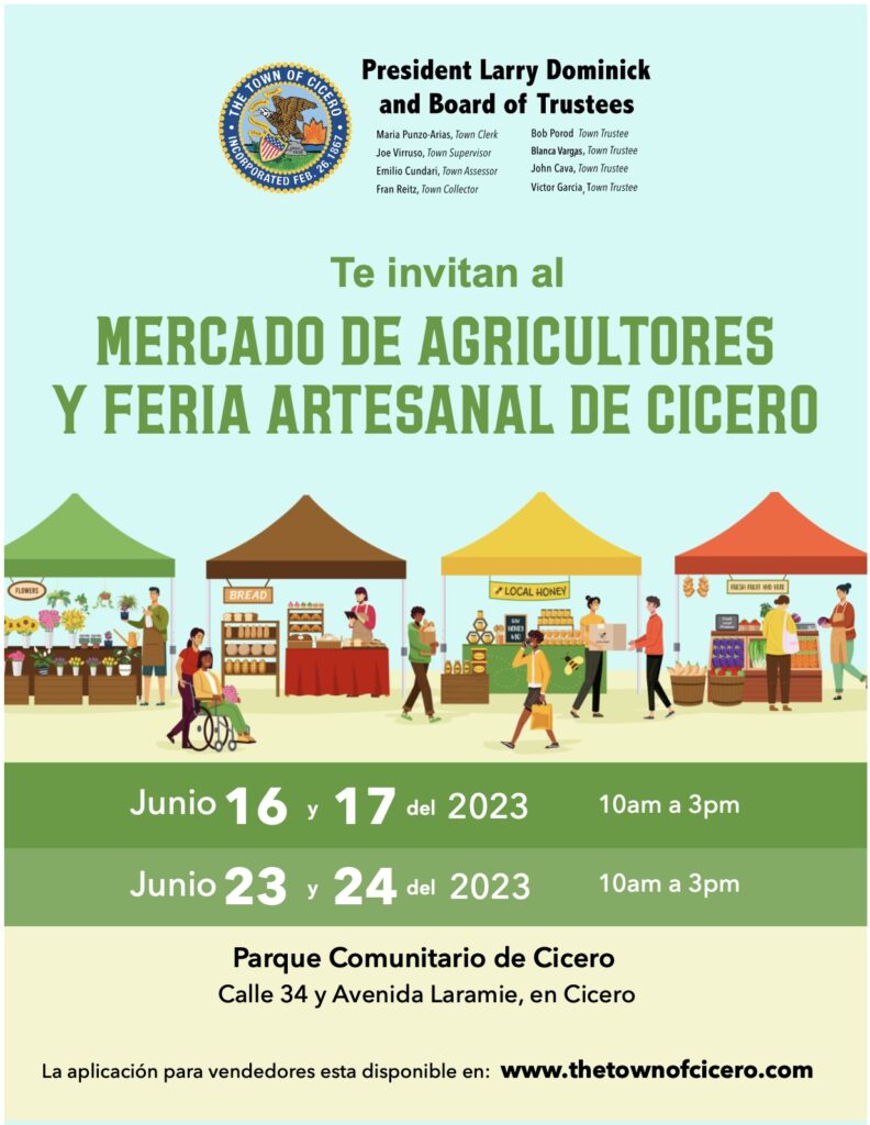Cicero Farmers Market Artisan Fair June Span
