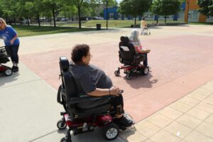 Town of Cicero Senior Center, working with Town President Larry Dominick and Trustee Blanca Vargas were able to secure and donate several motorized wheelchairs to residents who were in need of assistance.