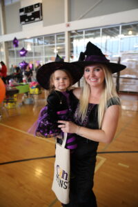 Cicero Special Events DIrector Patti Salerno with her daughter Savannah at the CIcero Community Annual Family Halloween Party at the Cicero Community Center