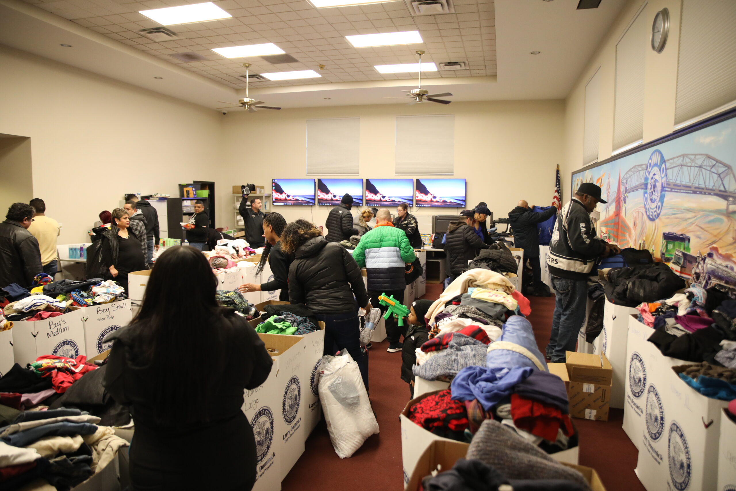 Victims of the Dec. 1, 2023 fire that destroyed their apartment building near 16th and Austn were able to find clothing, small appliances and toys at a donation event hosted by the Town of CIcero.