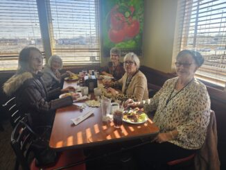 Seniors enjoy Brunch at Golden Corral restaurant outing Wednesday Feb. 21, 2024