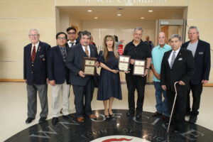 The board of the Berwyn-Cicero Masonic Lodge No. 839 on Tuesday presented their annual " 2024 Community Builders Award" to three individuals including the director of the Senior Center for service to the Community.