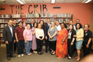 Secretary of State Alexi Giannoulias presents technology grant to the Cicero Library June 6, 2024