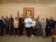 Morton 201 Foundation board presents the 2024 Pay It Forward award to President Larry Dominick and the members of the Town of Cicero Board of Trustees Tuesday June 11, 2024