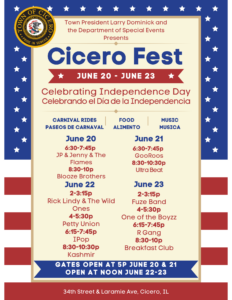 Cicero Fest 2024 updated revised flyer