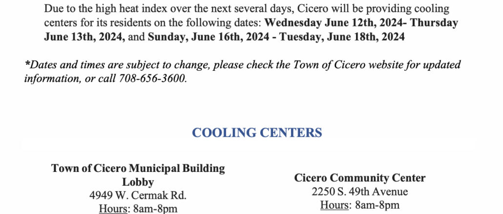Cooling center letter June 12, 2024 english